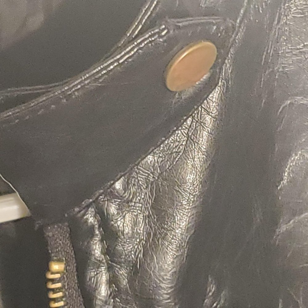 Deb Size Large Sexy Faux Leather Women’s Black Jacket - Picture 9 of 13